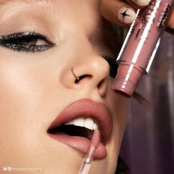 Lottie London Transforming Liquid Lipstick in Wanted, nude pink shade - Picture 2 of 5